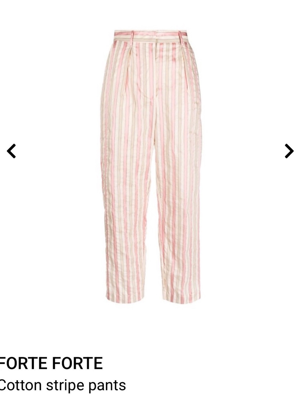 Forte Forte stripe pants designer